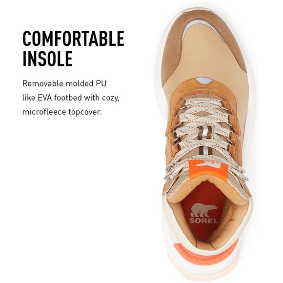 Brand New Sorel Women's Kinetic RNEGD Conquest Brown Boots-Waterproof, Insulated - Picture 4 of 8